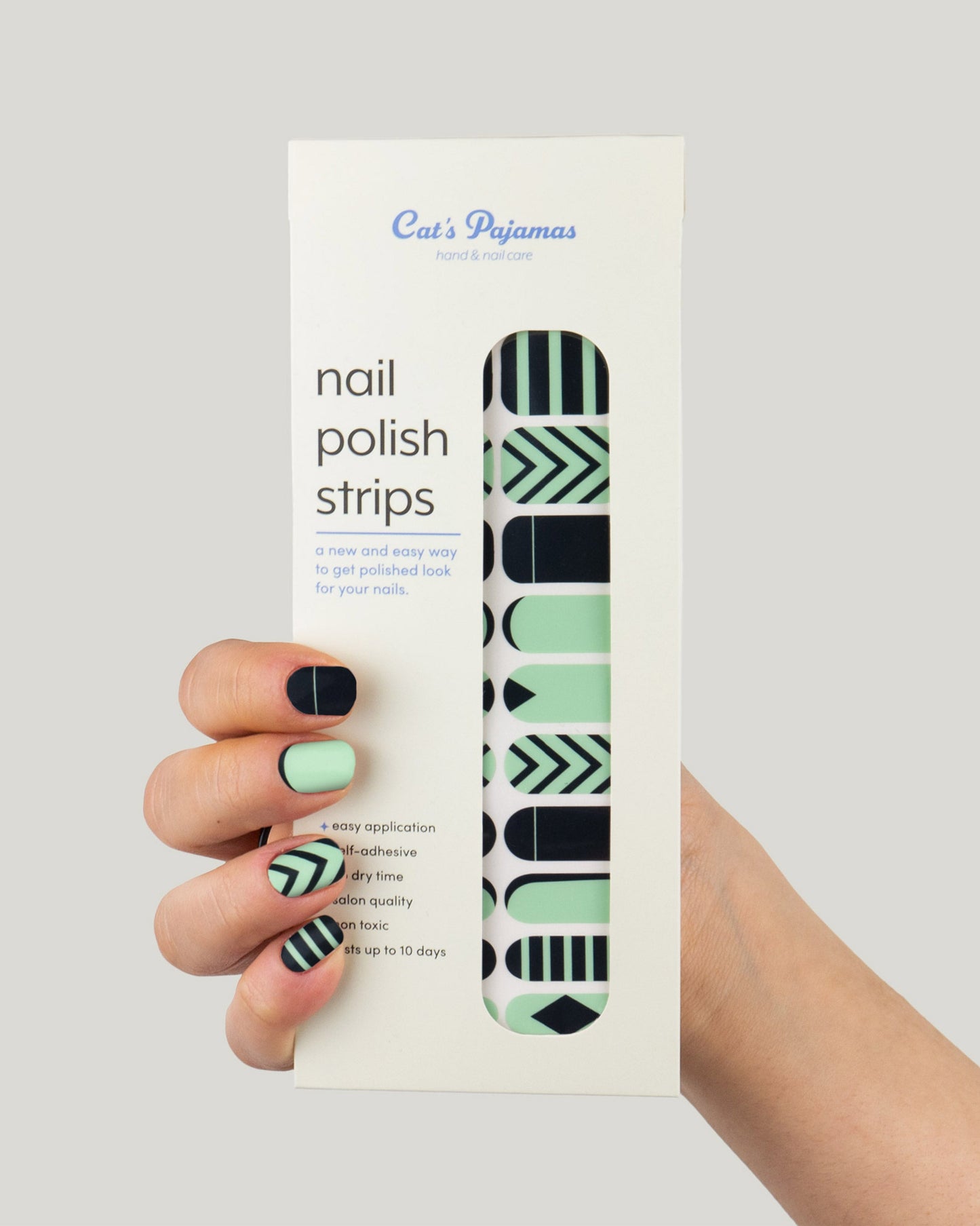 Geometrical Self Adhesive Nail Polish Strip - Cat's Pajamas