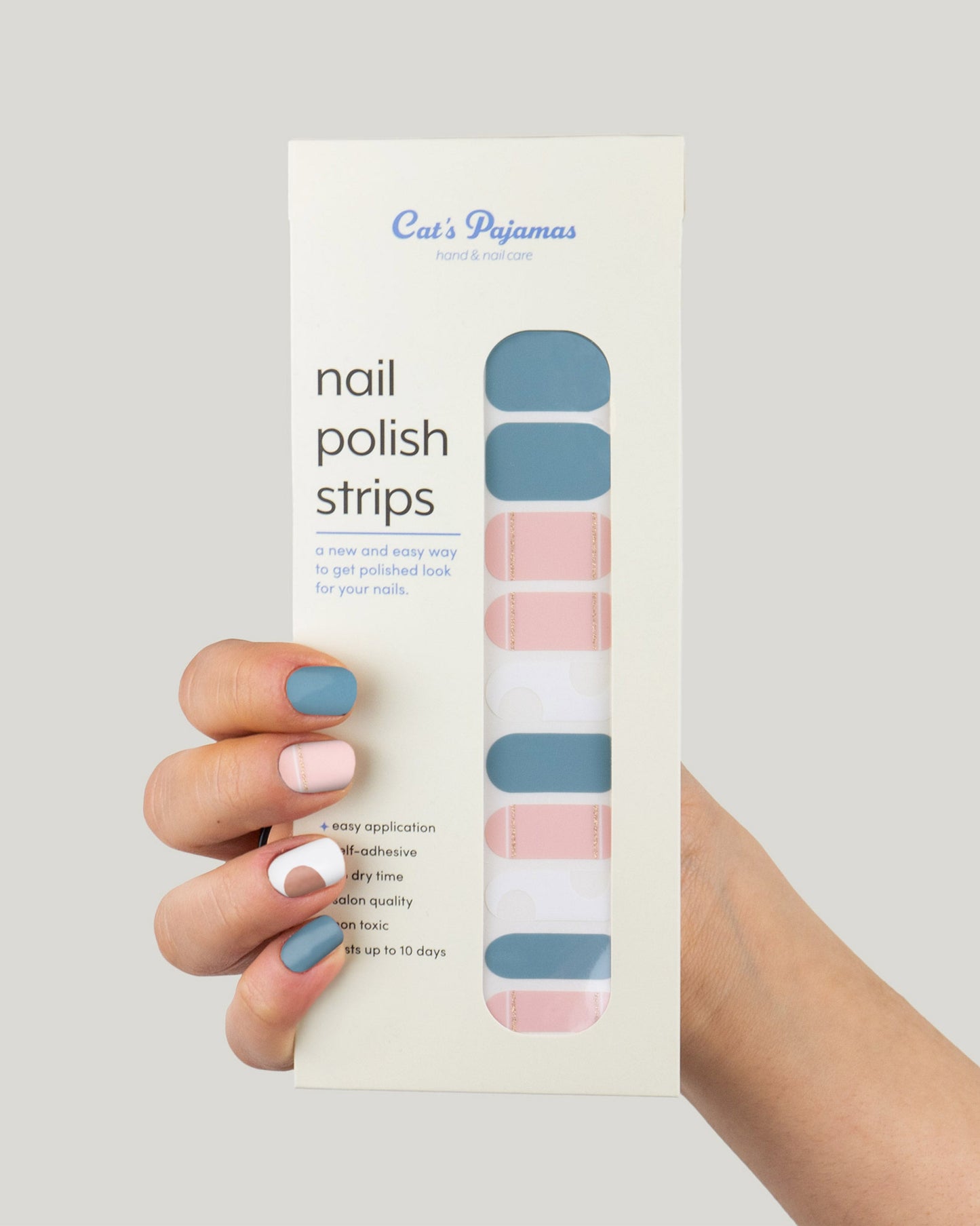 Pastel Vibes - Self Adhesive Nail Polish Strip - Cat's Pajamas