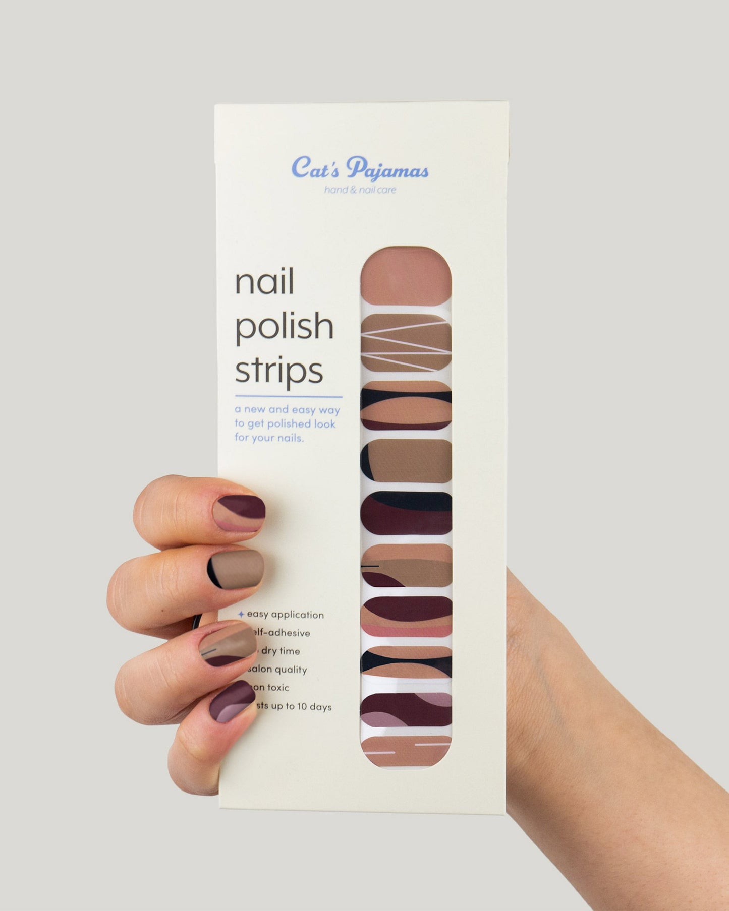 Quality Time - Self Adhesive Nail Polish Strip - Cat's Pajamas