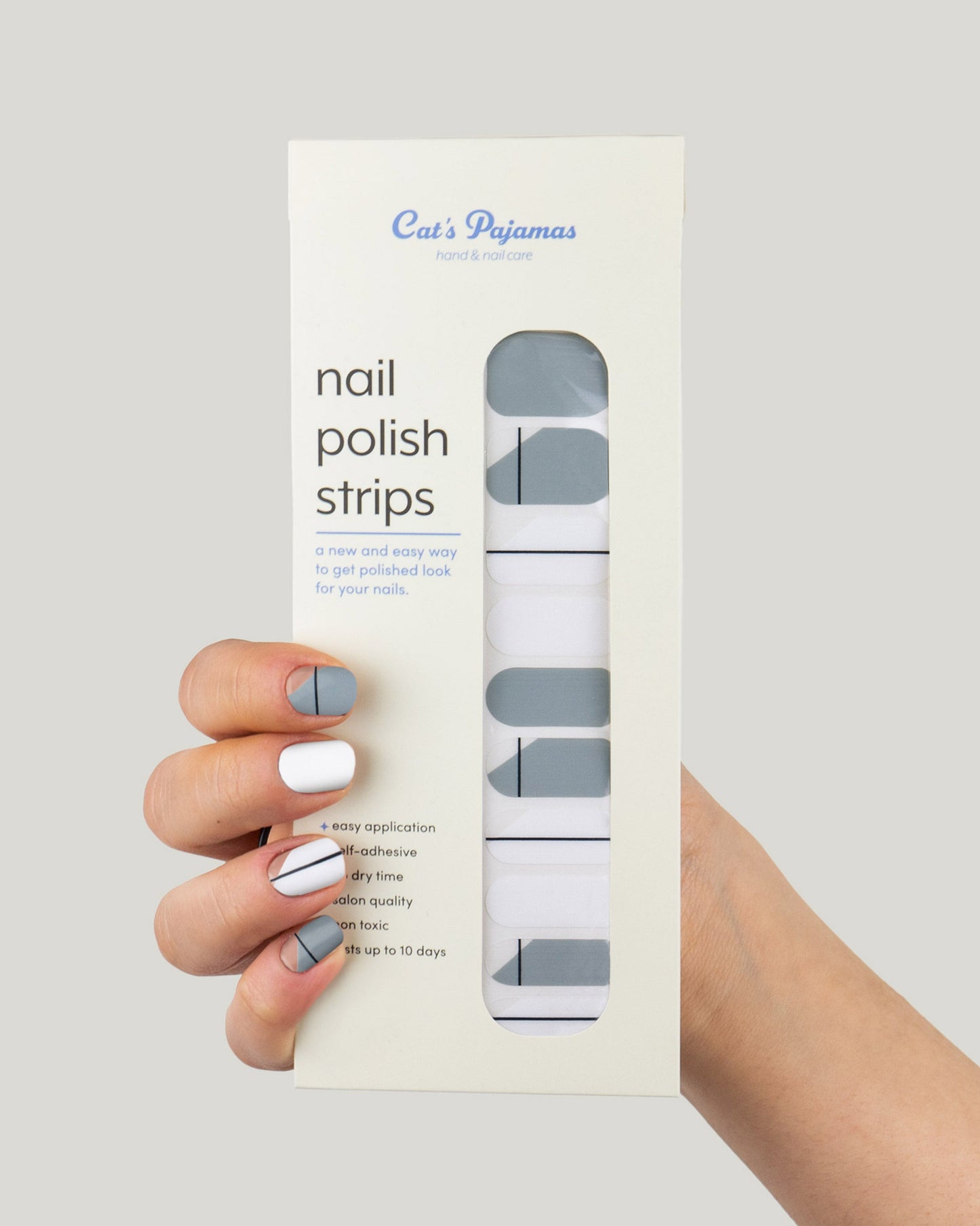 Geometical Self Adhesive Nail Polish Strip - Cat's Pajamas