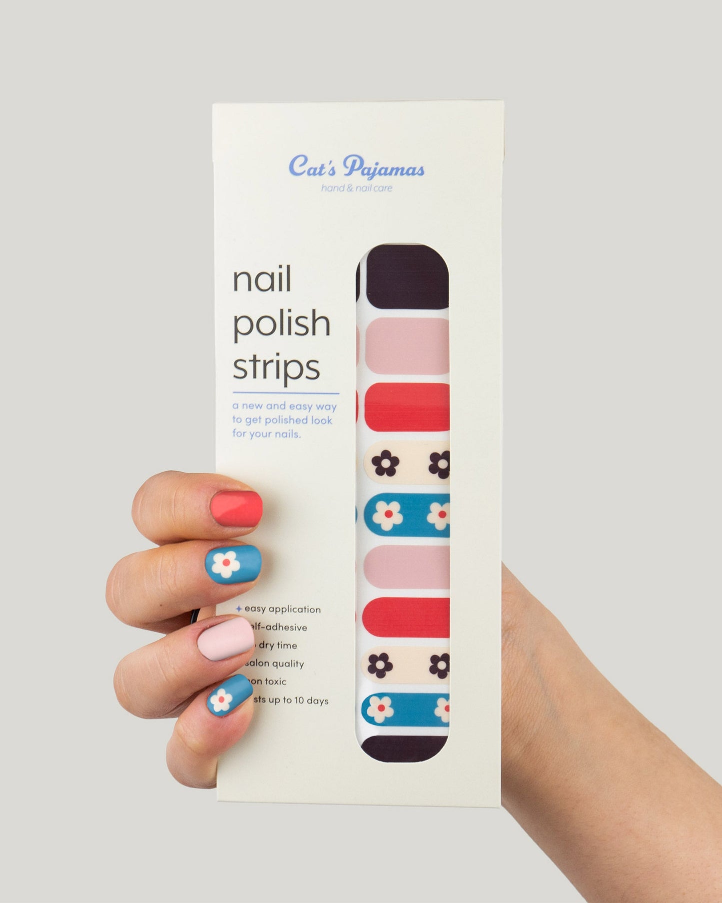 Groovy Spring - Self Adhesive Nail Polish Strip - Cat's Pajamas