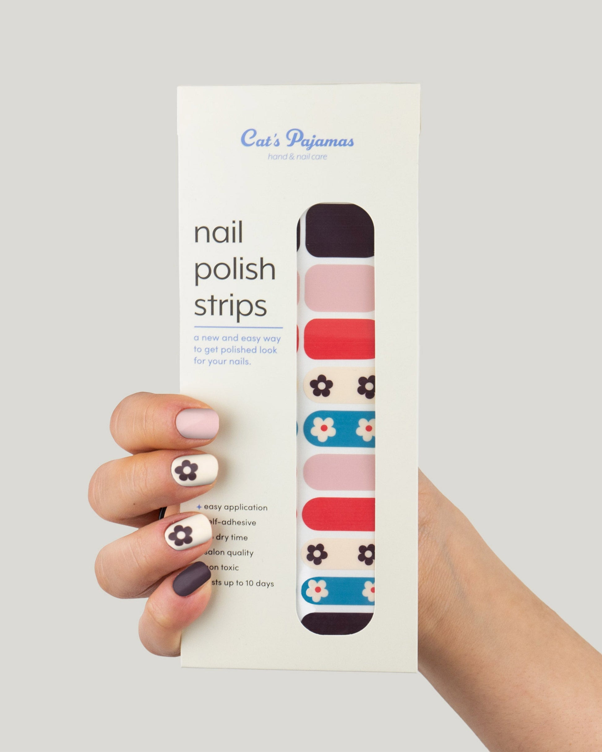 Groovy Spring - Self Adhesive Nail Polish Strip - Cat's Pajamas