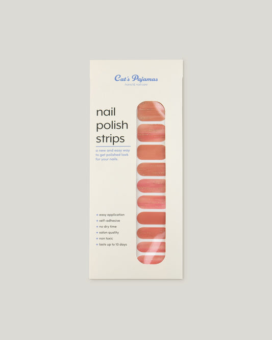 Misty Peach - Self Adhesive Nail Polish Strip - Cat's Pajamas