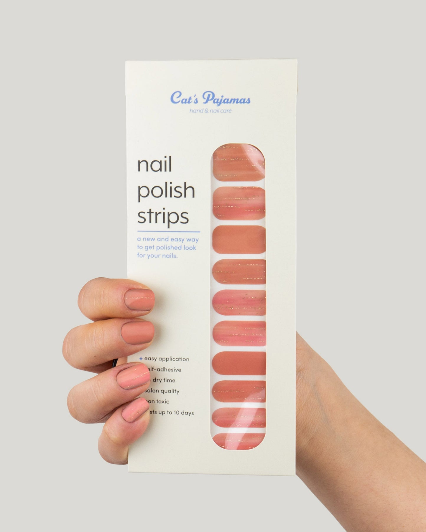 Misty Peach - Self Adhesive Nail Polish Strip - Cat's Pajamas